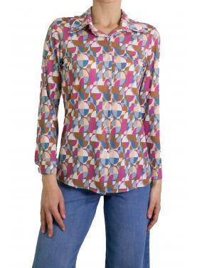 Camicia fantasia in viscosa  "Elly"
